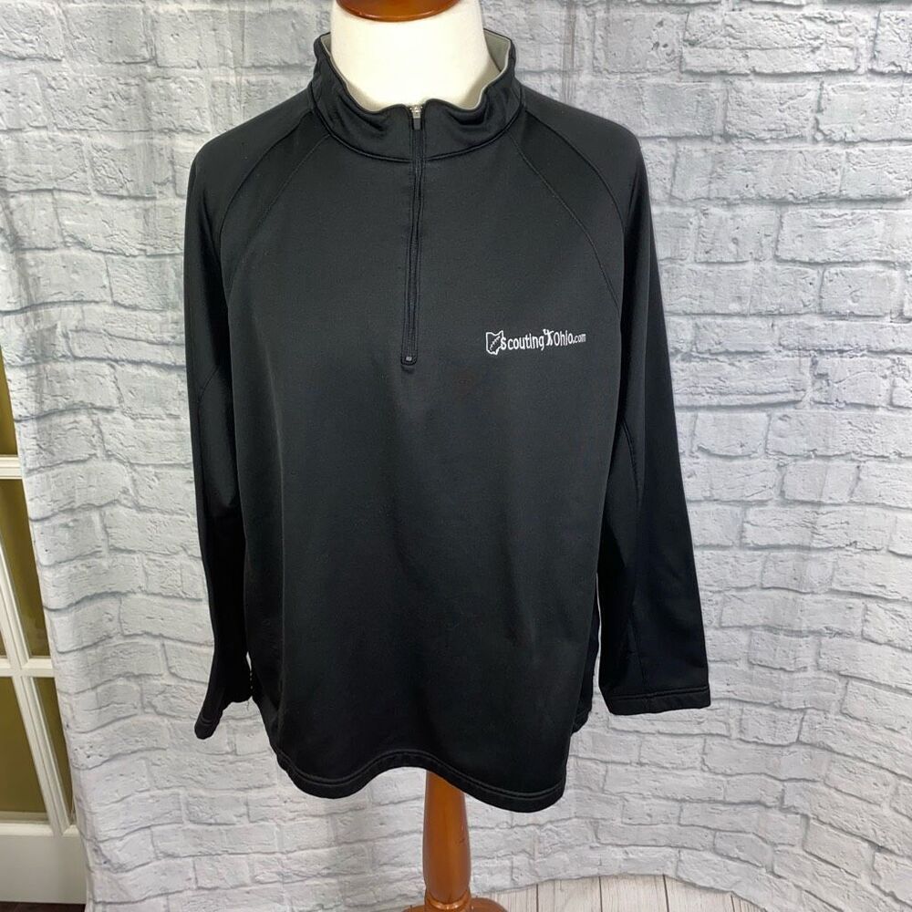 Sport tek 1/4 zip Longsleeve pullover black sz 2XL Men